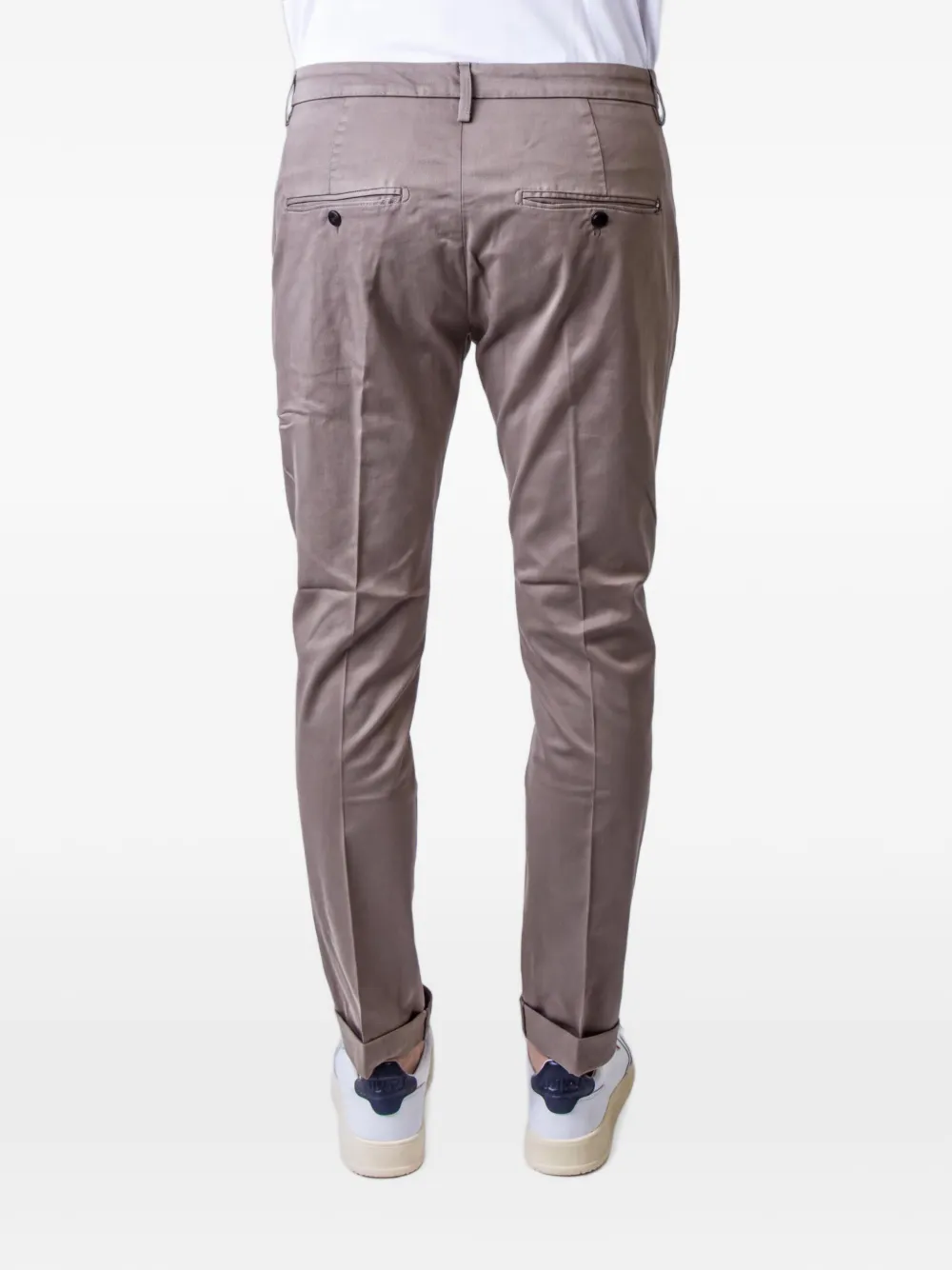 DONDUP Gaubert skinny chino met omgeslagen pijpen Bruin
