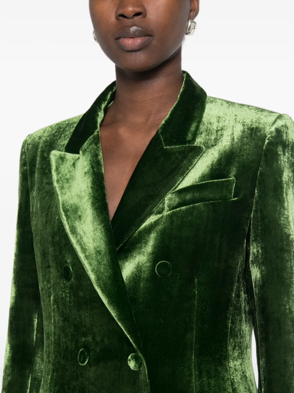 P.A.R.O.S.H. Blazer met dubbele rij knopen Groen