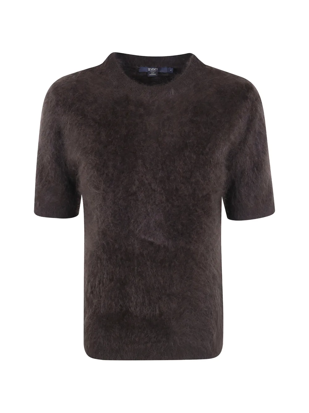 Seventy brushed short-sleeve sweater - Braun