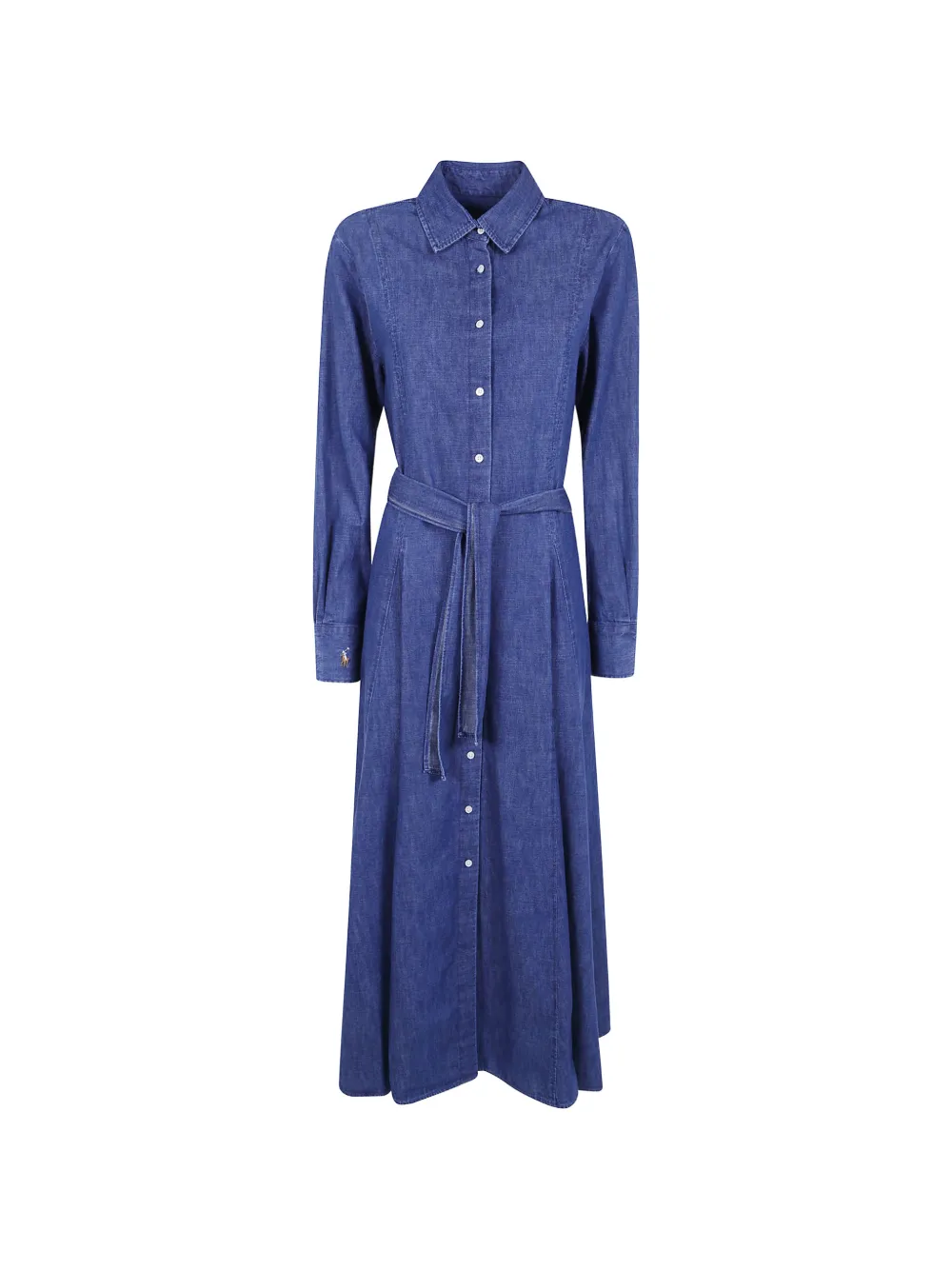 Polo Ralph Lauren belted button-down midi dress - Blau