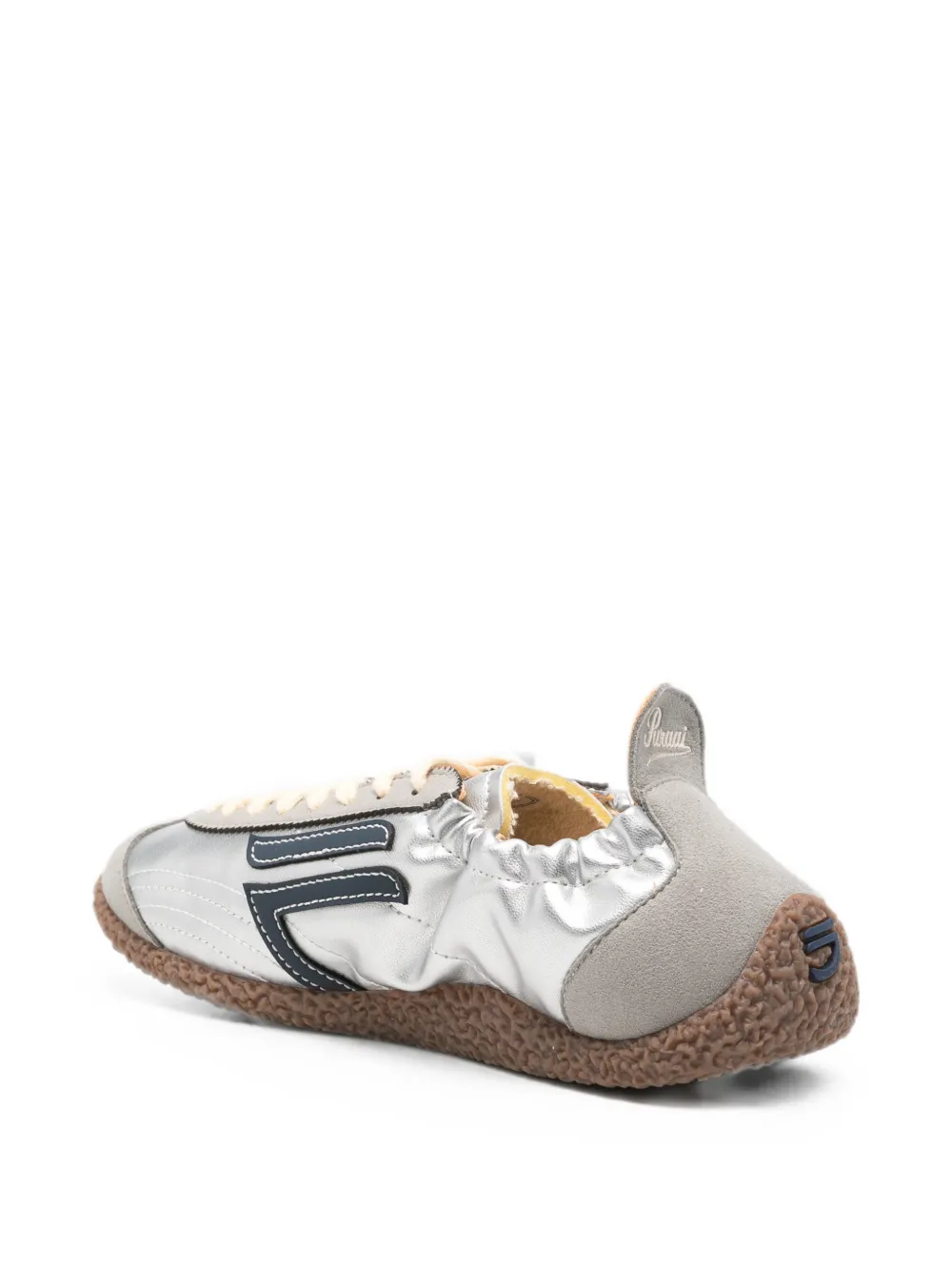 Puraai Sneakers met metallic-effekt en logo-patch Zilver
