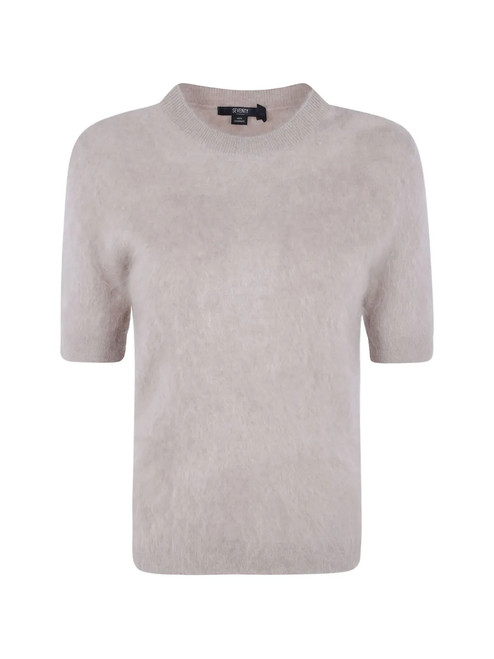 Seventy short-sleeve cashmere sweater - Nude