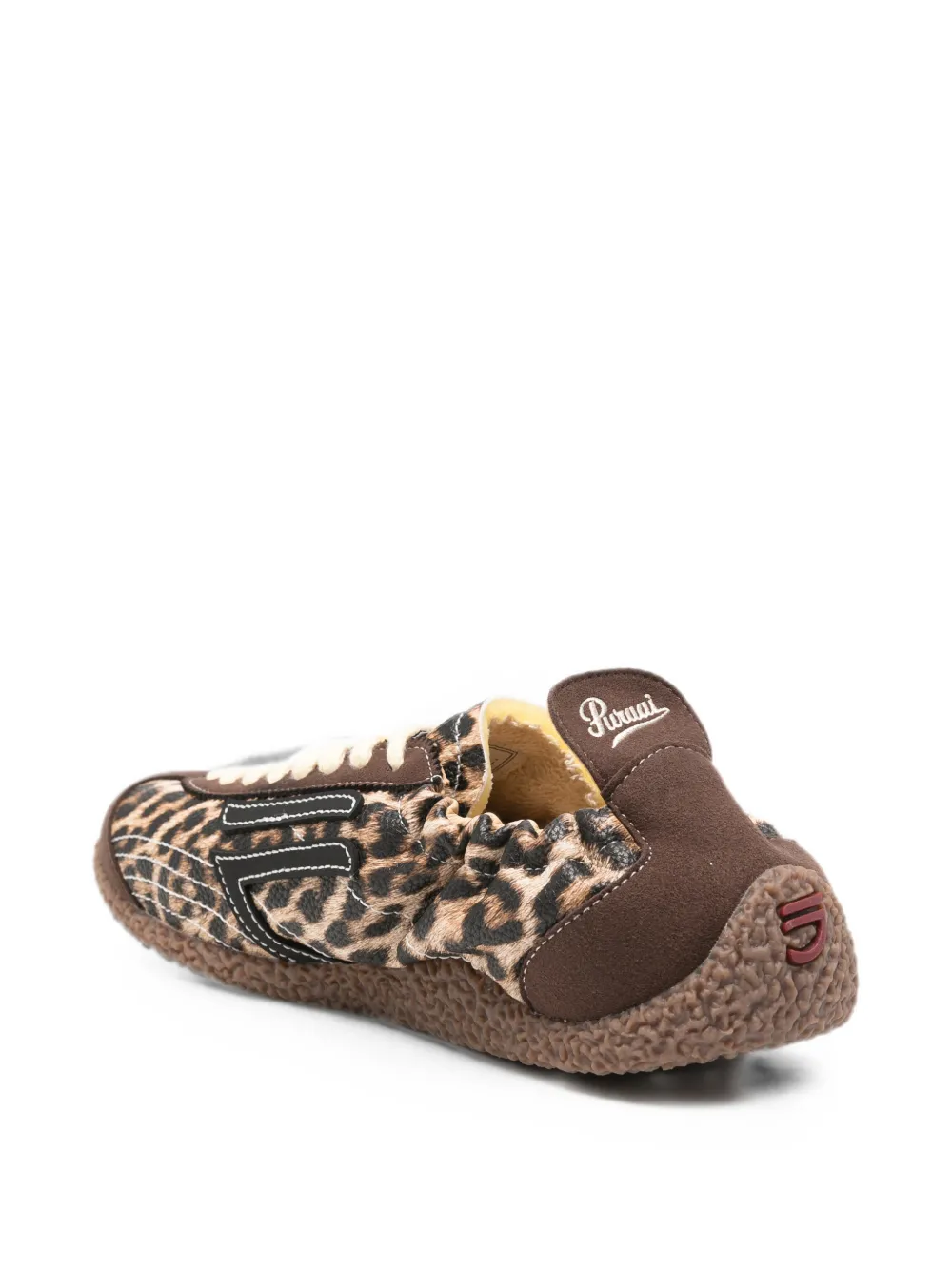 Puraai Sneakers met luipaardprint Bruin