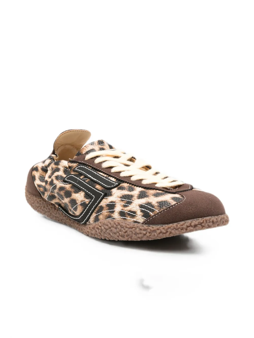 Puraai Sneakers met luipaardprint Bruin