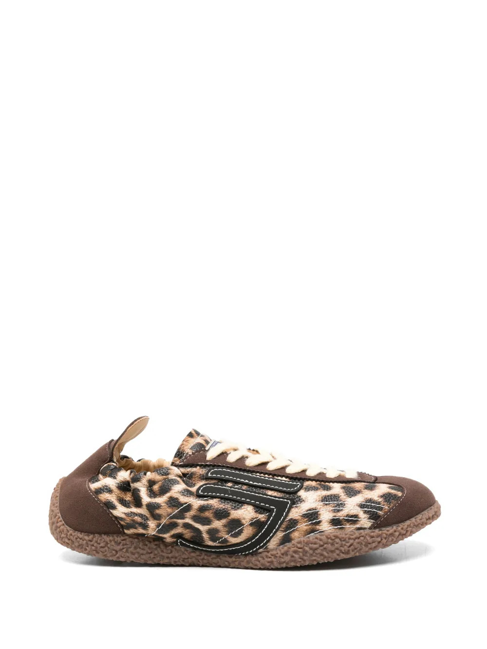 Puraai Sneakers met luipaardprint Bruin