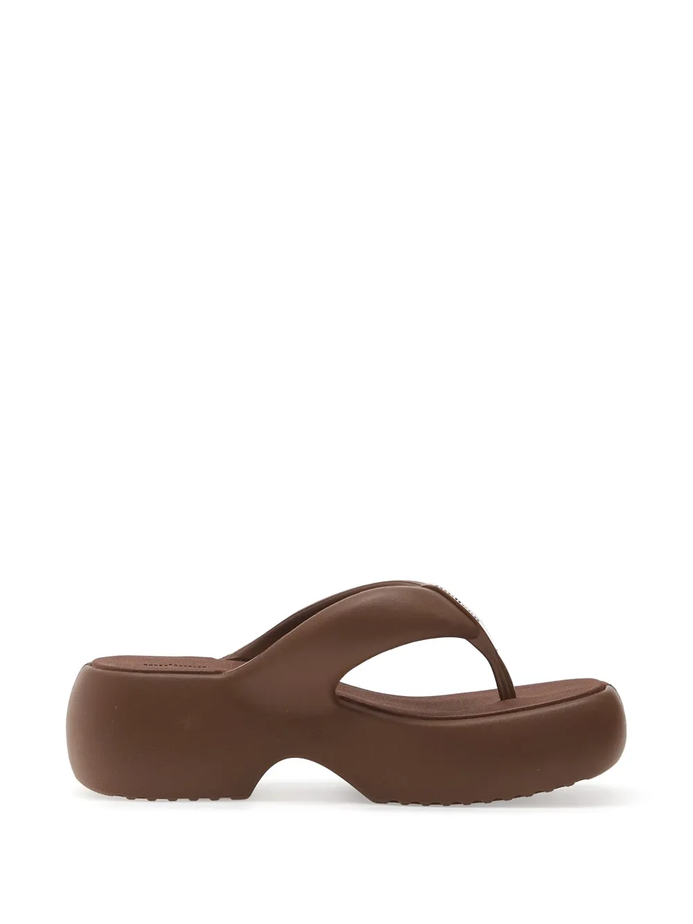 Melissa Free Fuzzy platform thong-strap sandals - Braun