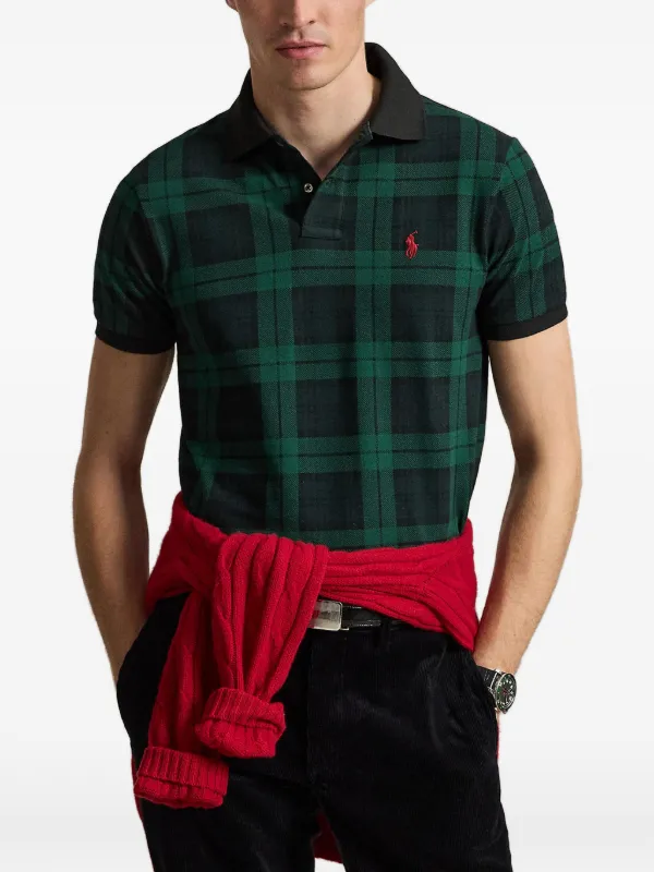 Polo Ralph Lauren plaid-pattern Polo Shirt | Green | FARFETCH