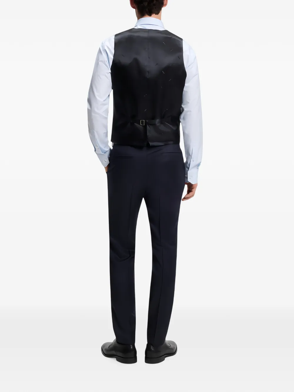 BOSS Gilet met V-hals Blauw