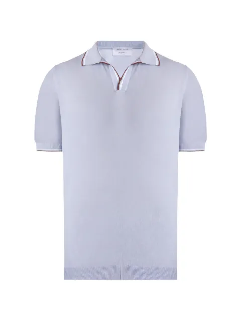 Gran Sasso tipped-trim open-collar polo shirt