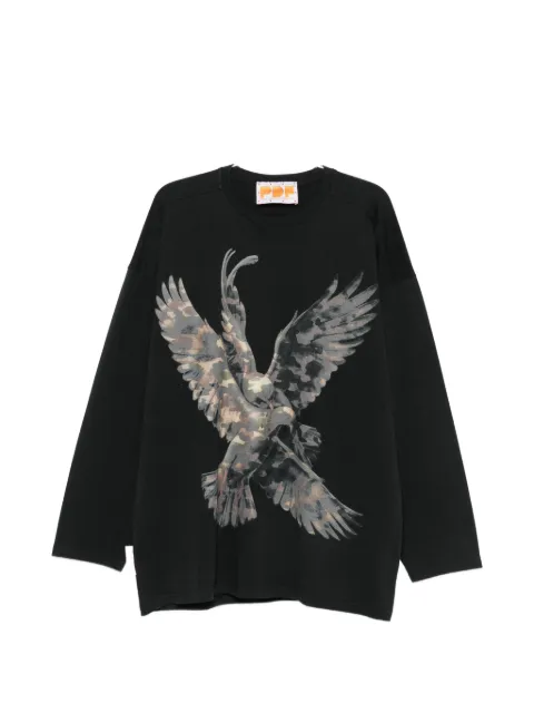 PDF graphic-print long-sleeves sweatshirt