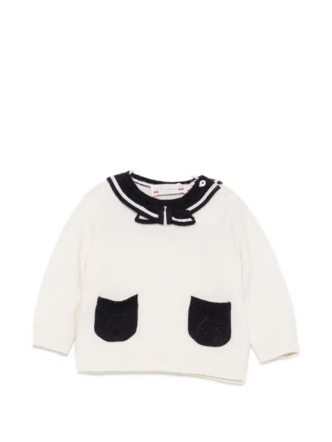 Bonpoint Pull Marlina bow-detail sweater