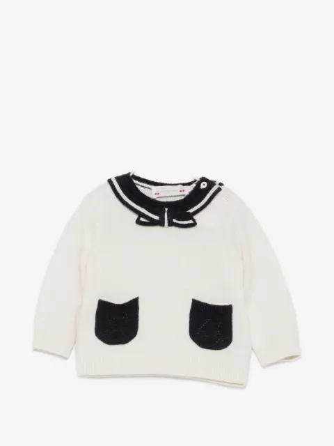 Bonpoint Pull Marlina bow-detail sweater