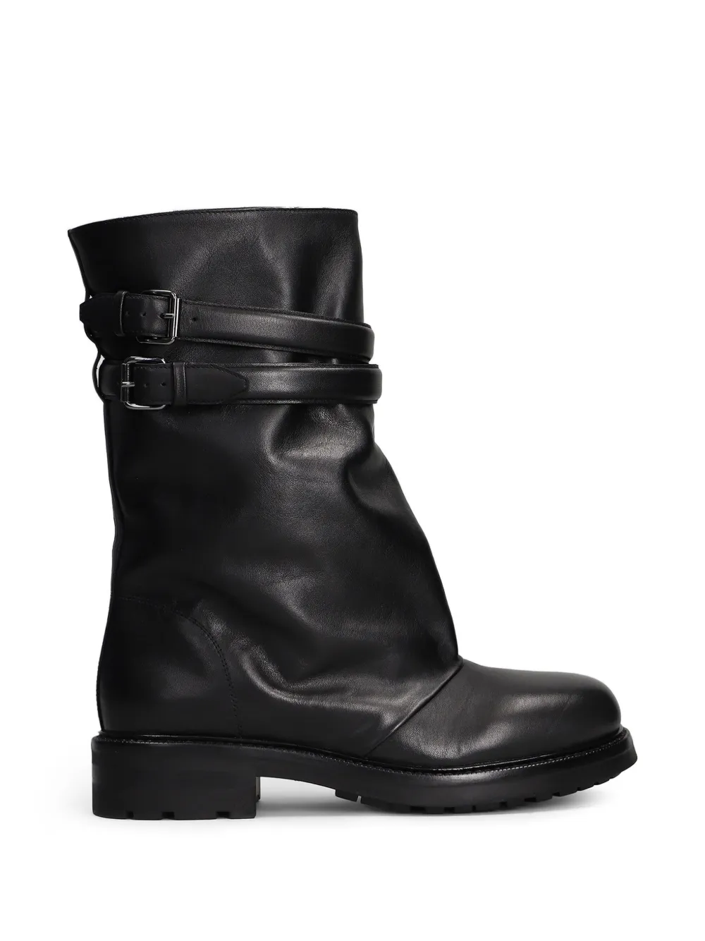 strategia shoes buckle-strap leather boots