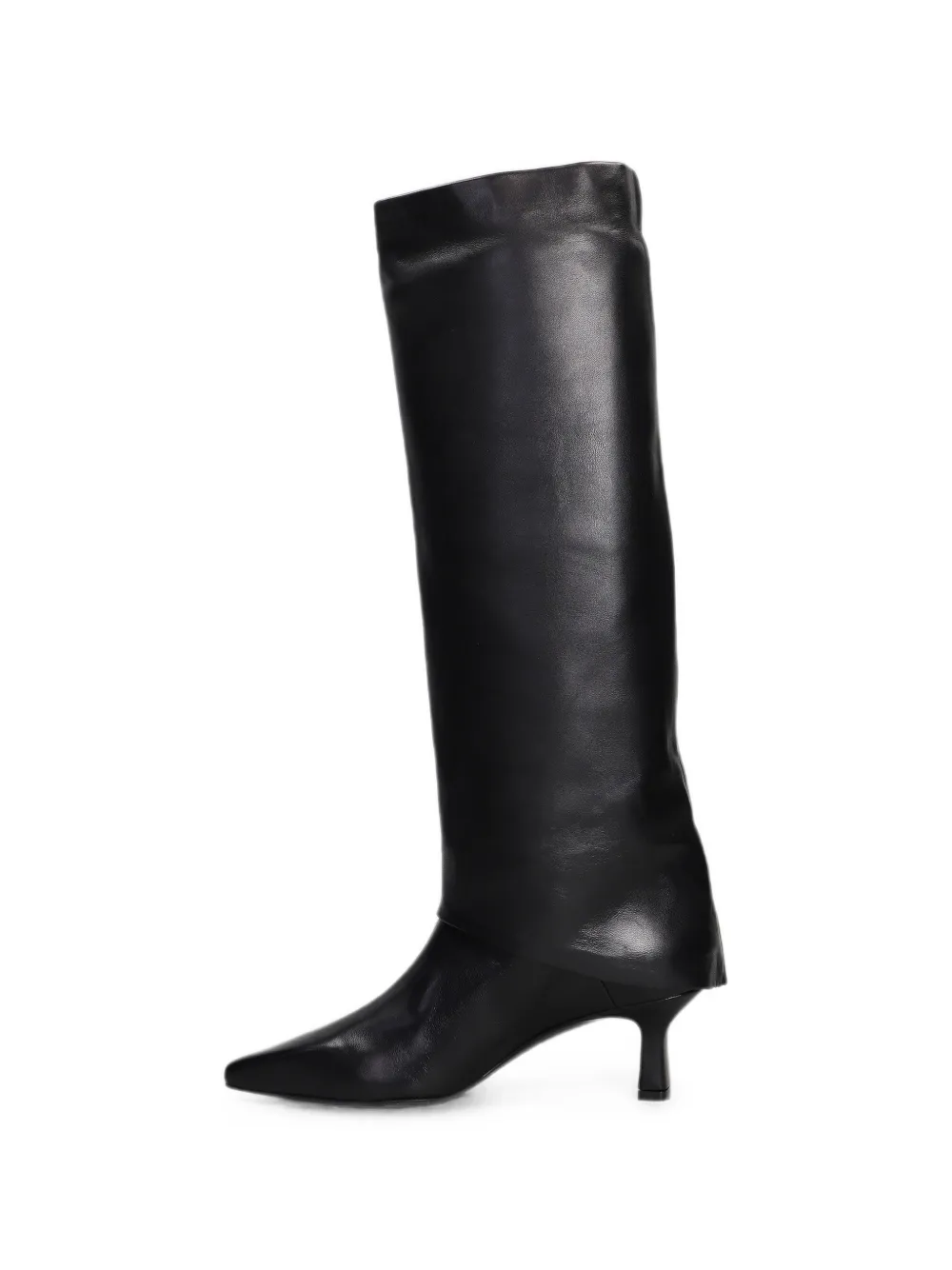 The Seller fold-over pointed-toe boots Zwart