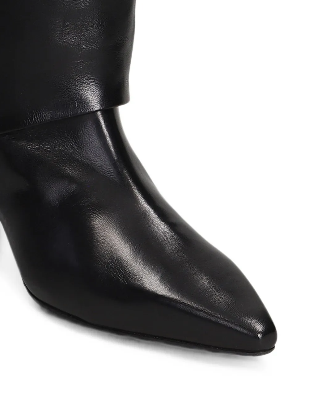 The Seller fold-over pointed-toe boots Zwart