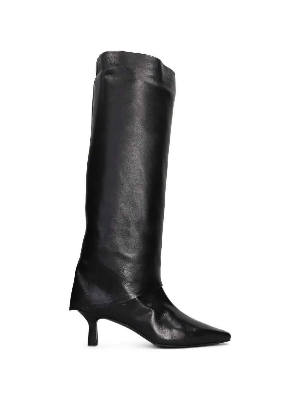 The Seller fold-over pointed-toe boots Zwart