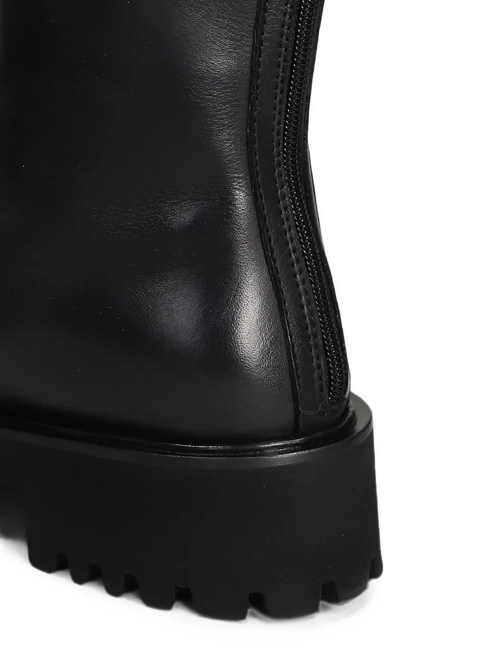 Fabio Rusconi rear-zip chunky ankle boots Zwart