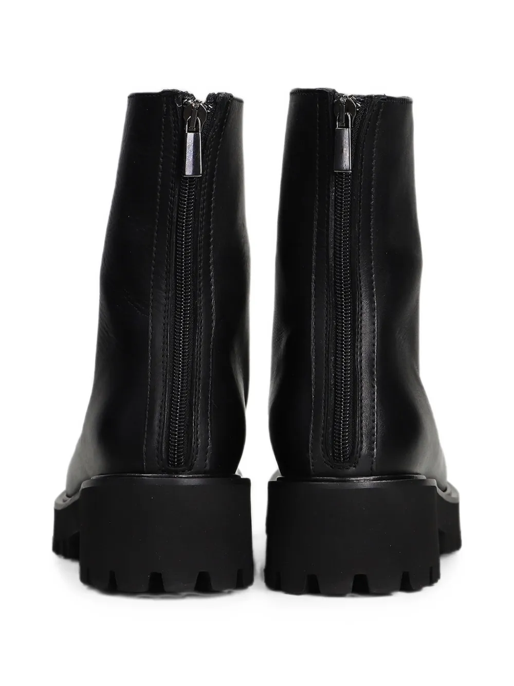 Fabio Rusconi rear-zip chunky ankle boots Zwart