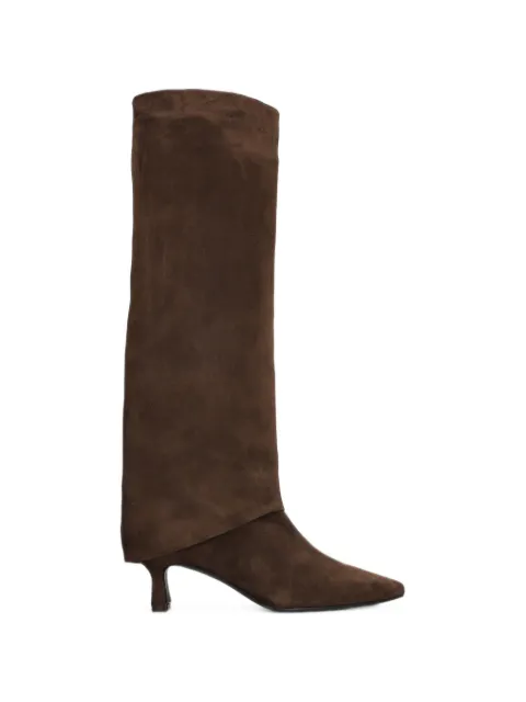 The Seller fold-over pointed-toe boots