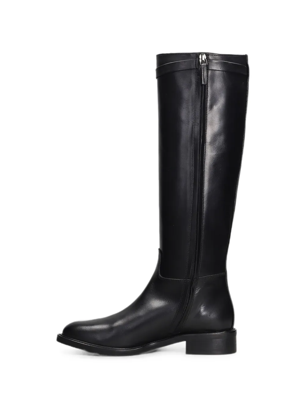 Julie Dee buckle-detail leather boots Zwart