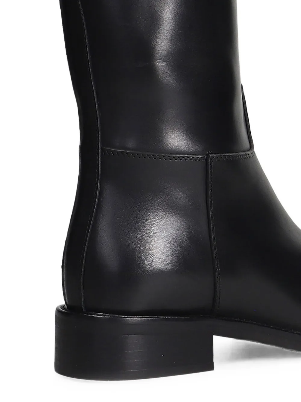 Julie Dee buckle-detail leather boots Zwart
