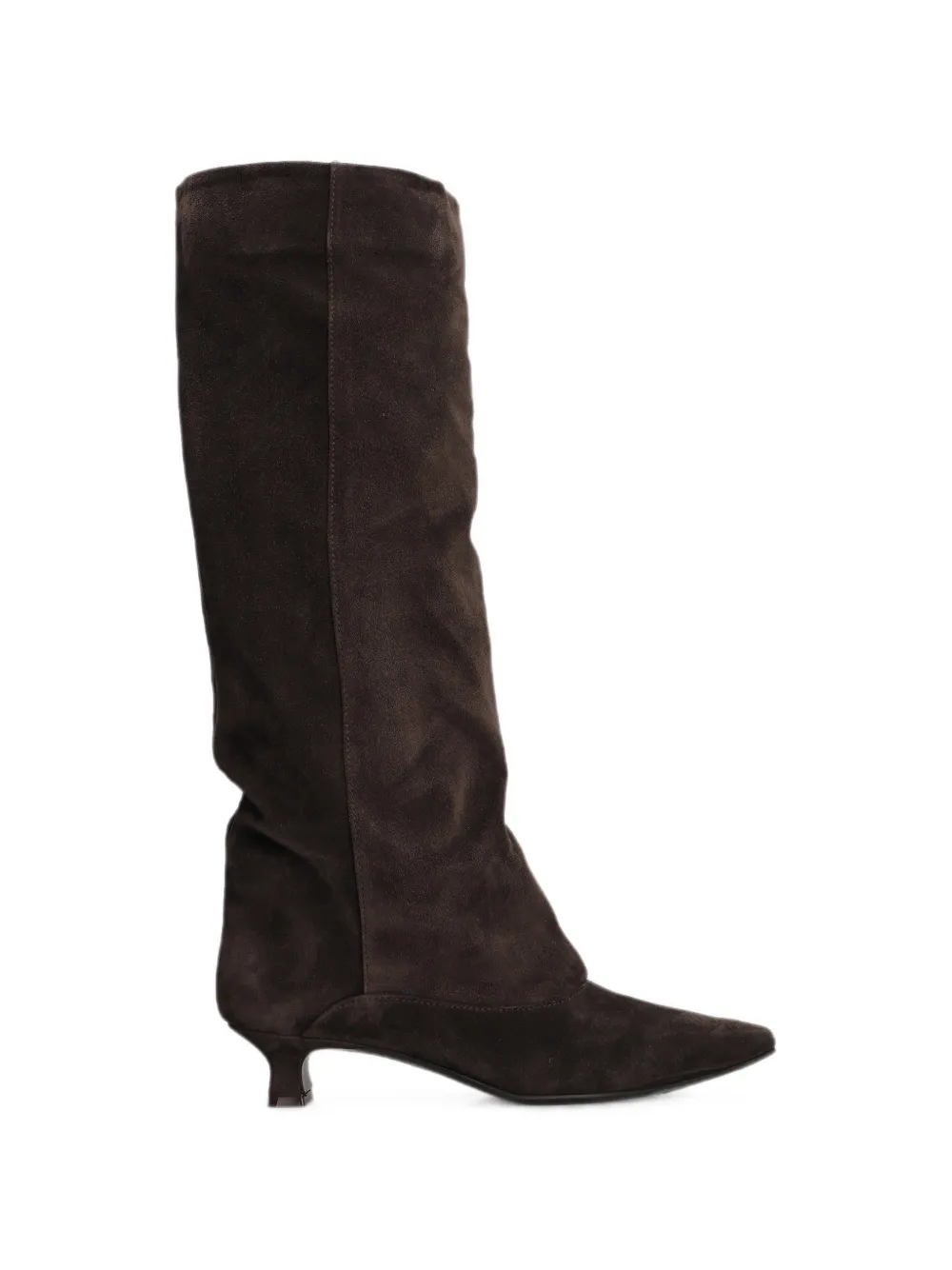 The Seller almond-toe calf suede slouchy boots Bruin