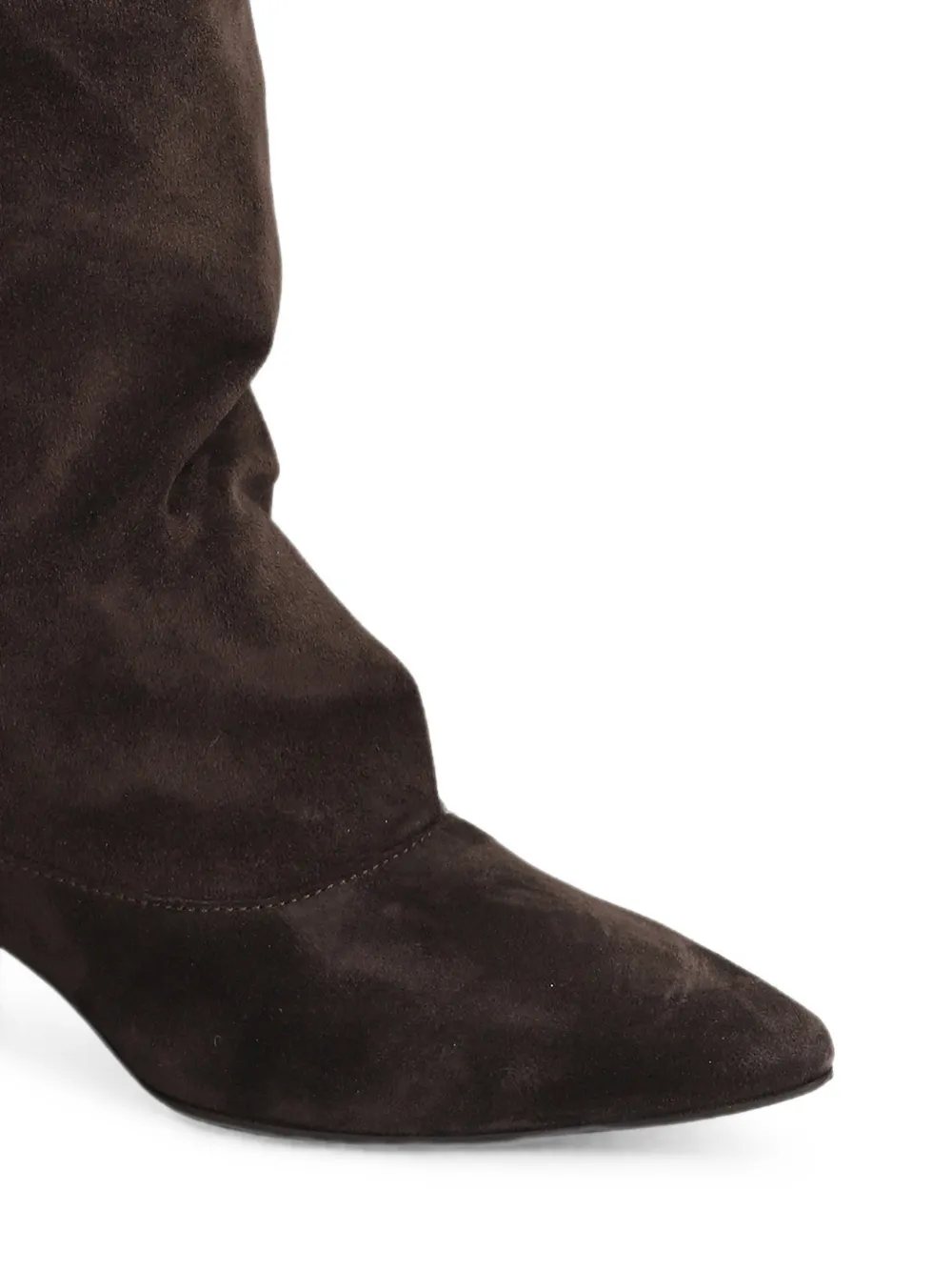 The Seller almond-toe calf suede slouchy boots Bruin