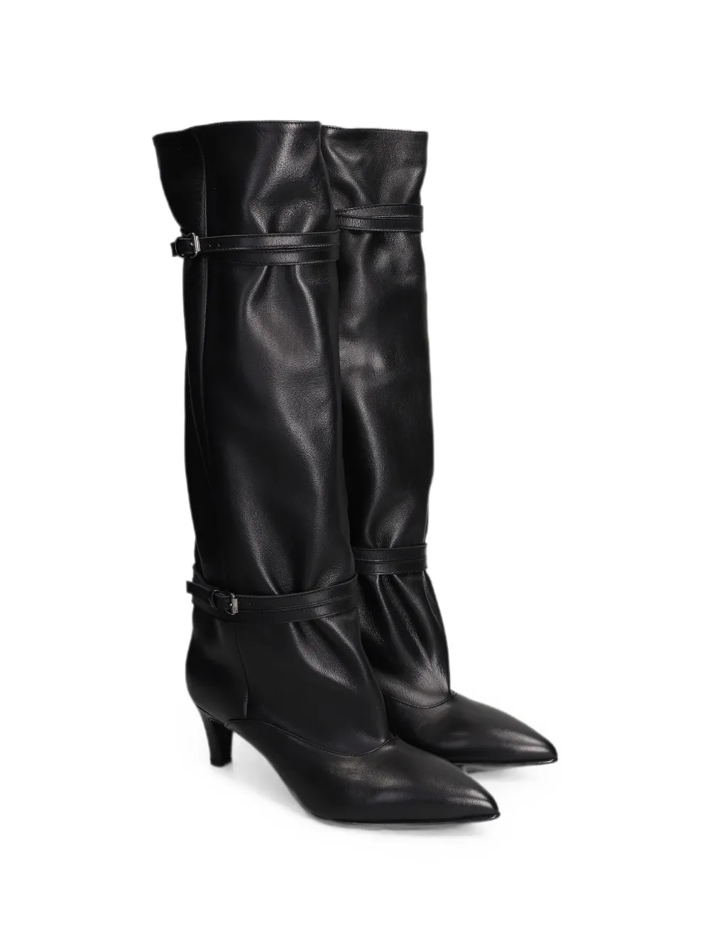 strategia shoes Leren laarzen Zwart