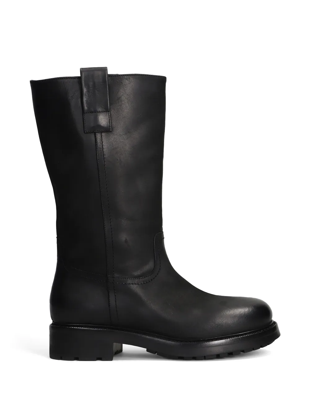 strategia shoes pull-tab leather boots