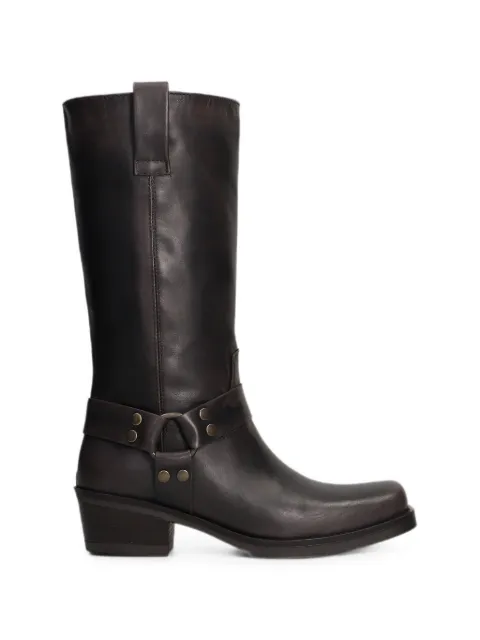 Julie Dee botas biker con puntera cuadrada
