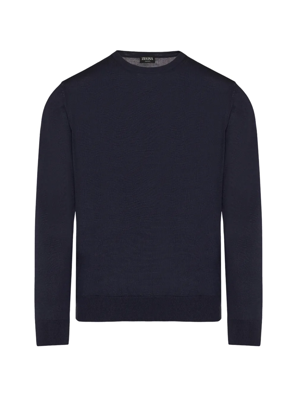 Zegna black Cashseta crewneck sweater Blauw