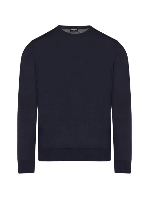 Zegna black Cashseta crewneck sweater