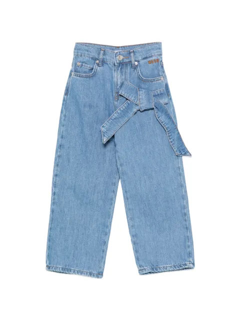 MSGM Kids bow-detail jeans