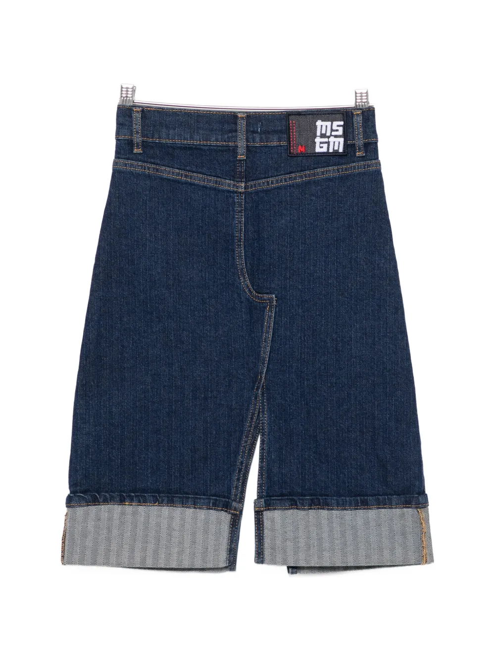 MSGM Kids Rok met geborduurd logo Blauw