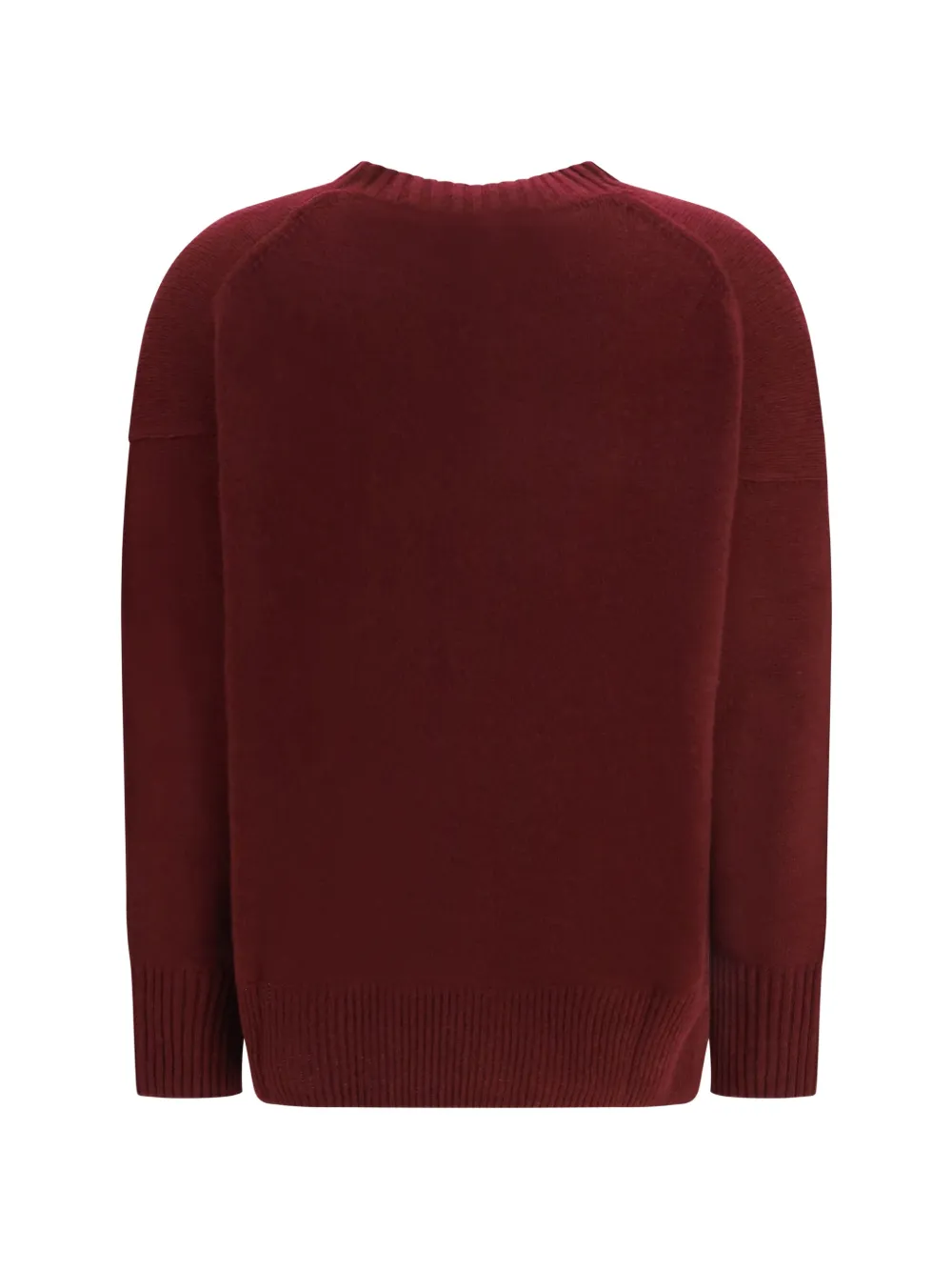 Allude Kasjmier trui met ronde hals Rood