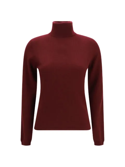 Allude suéter tejido de canalé con cuello tortuga
