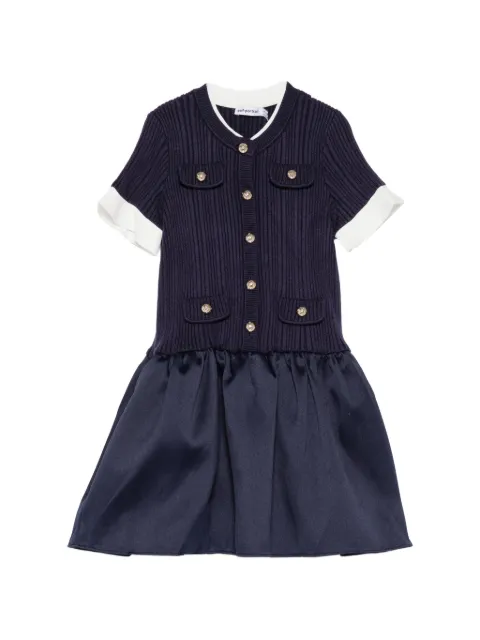 Self-Portrait Kids Kleid aus Taft