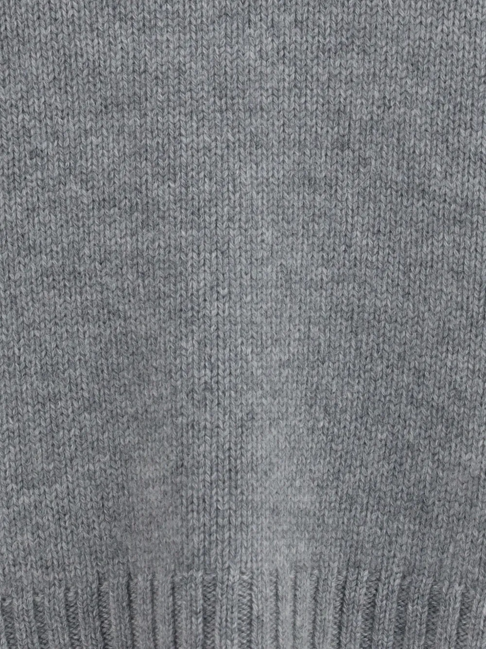 Allude Trui met hoge hals en geribbelde manchetten Grijs
