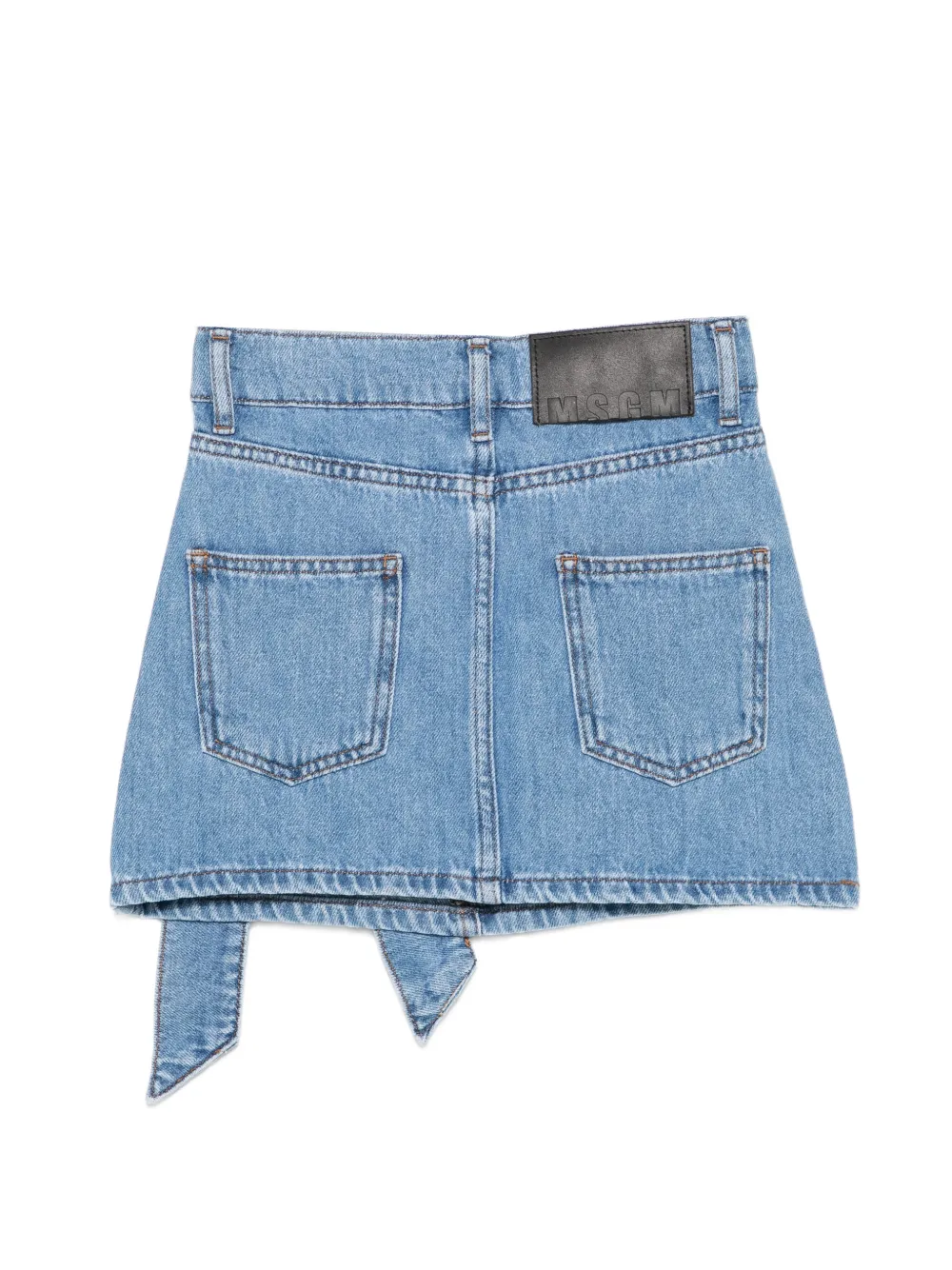 MSGM Kids Rok met strikdetail Blauw