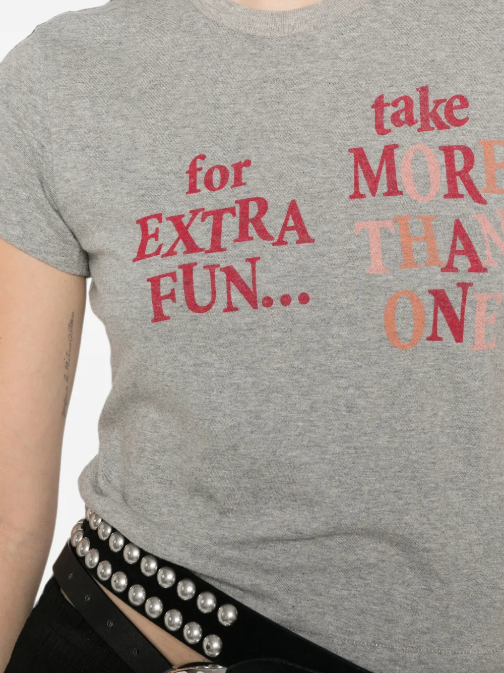RE DONE x Coca Cola T-shirt met tekst Grijs
