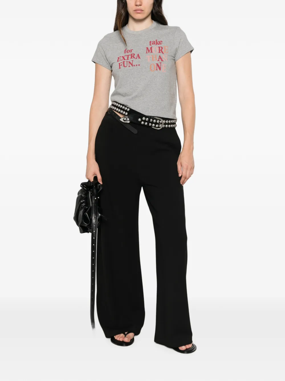 RE DONE x Coca Cola T-shirt met tekst Grijs