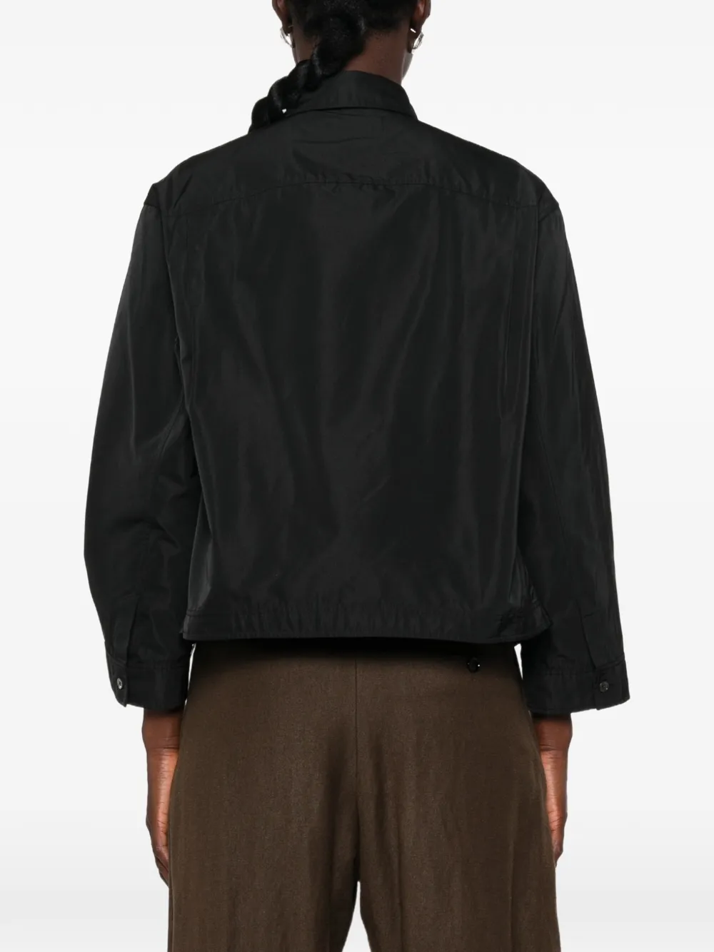 Jil Sander Overhemd met geplooid detail Zwart