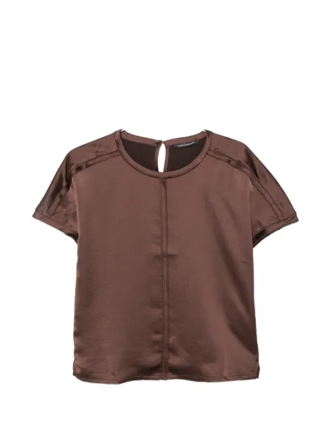 Luisa Cerano satin-finish panelled top