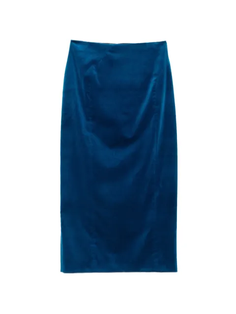 Jil Sander jupe mi-longue en velours