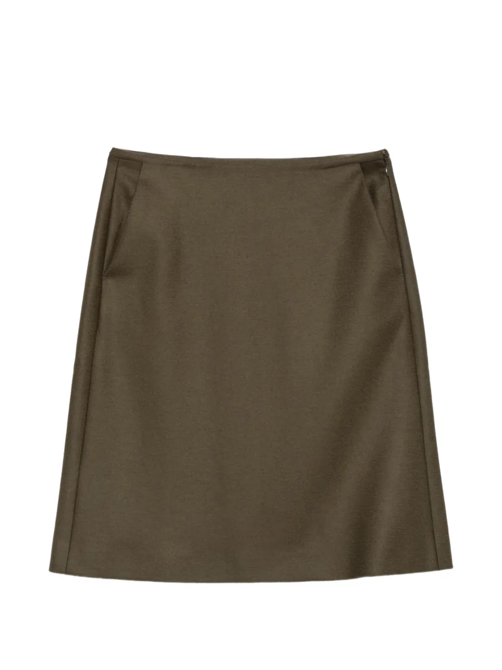 Jil Sander A-line midi skirt - Verde