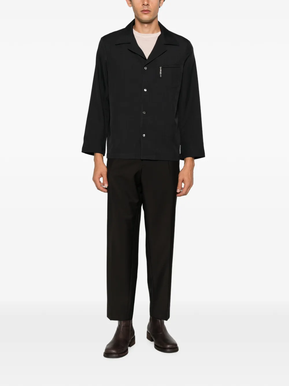 Jil Sander Pantalon met elastische tailleband Bruin