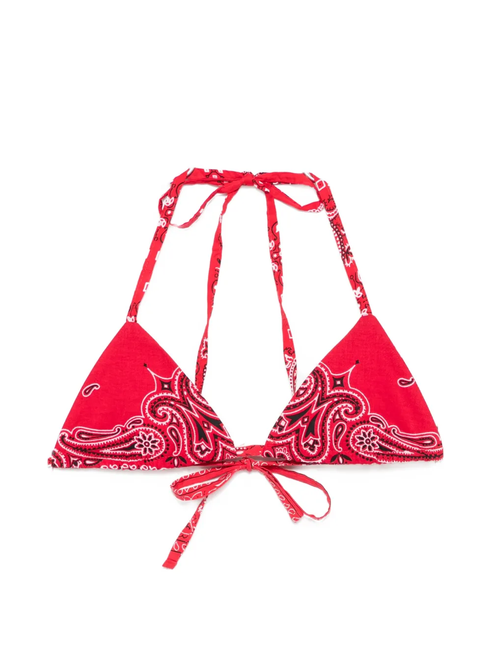 RE/DONE paisley-print top - Rosso