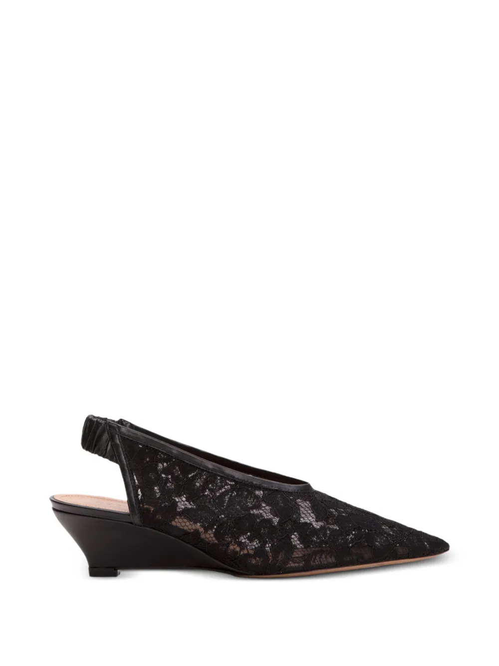 ODISSI Maria pumps met kant Zwart