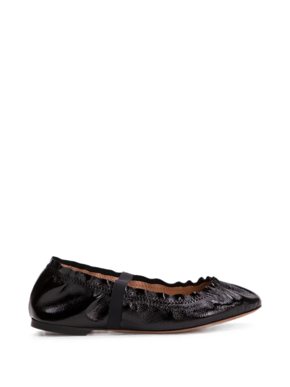 ODISSI Flora patent leather ballet flats - Nero
