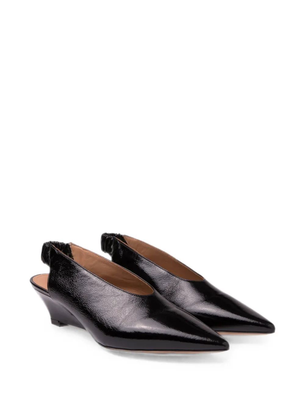 ODISSI Maria pumps met puntige neus en sleehak Zwart